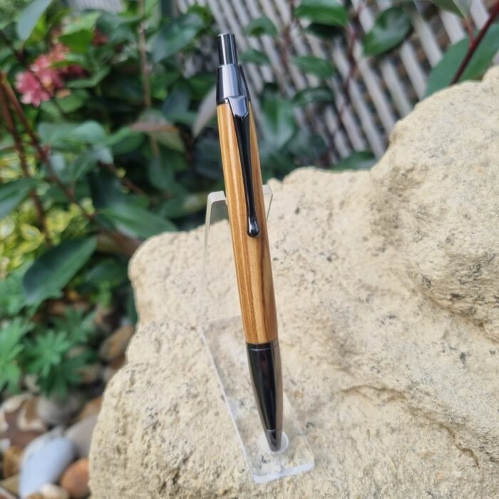 Olive Wood with Gun Metal Pen