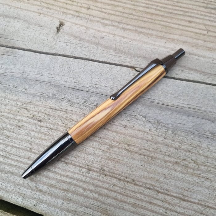 Olive Wood with Gun Metal Pen - Image 2